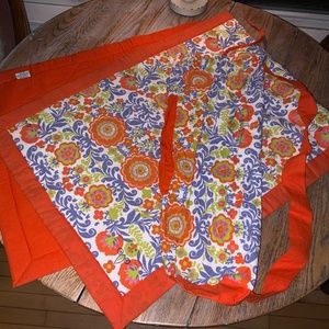 HOME COLLECTION 24” x 64” quilted yoga/stretch mat/100% cotton w/bag